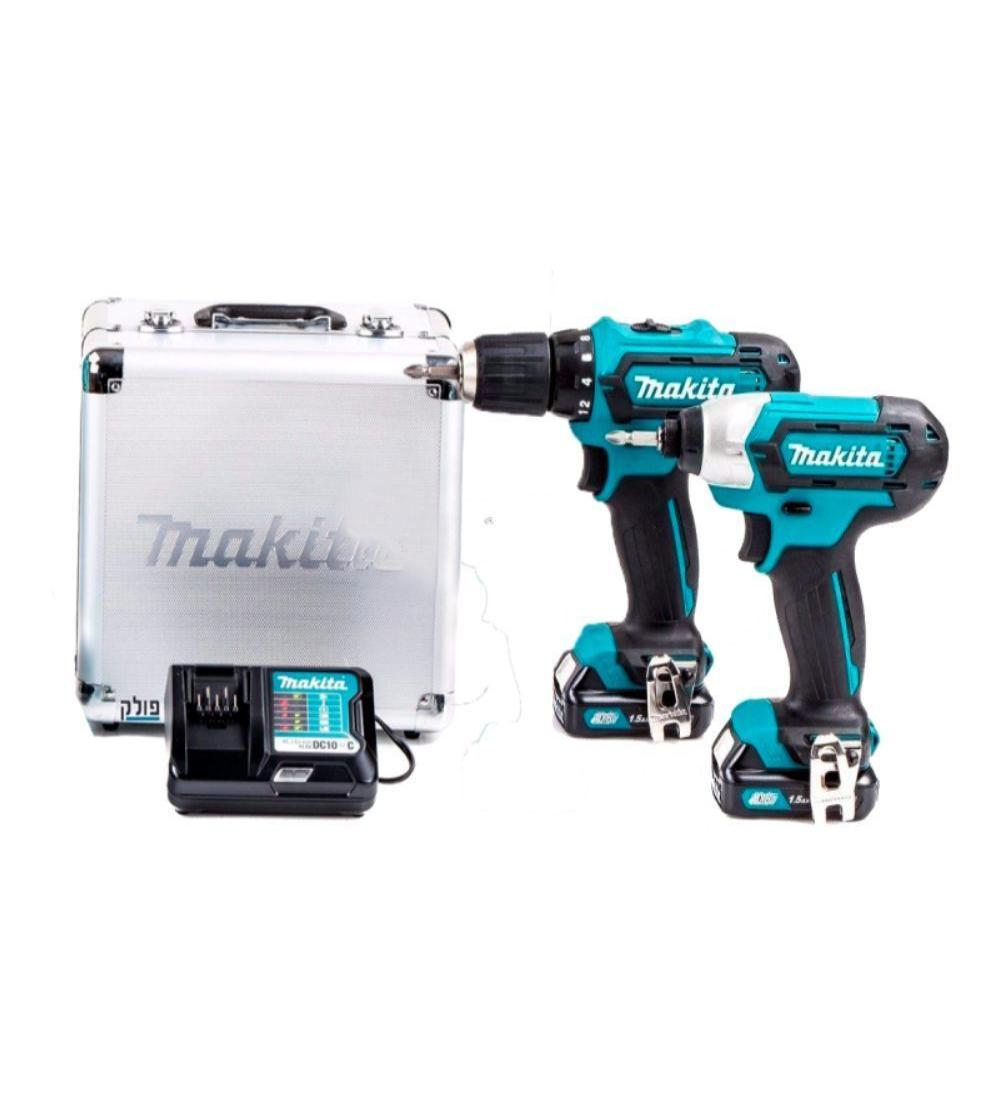 SET TALADRO + ATORNILLADOR BATERIA MAKITA CLX224  12V